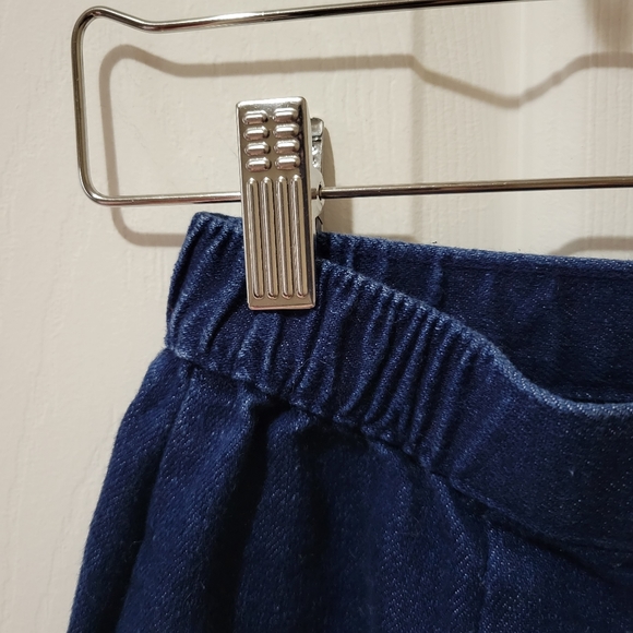 Vintage 80s 90s knee length dark wash high waist denim pencil skirt small - Picture 7 of 11